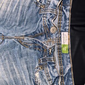 Aeropostale Light Blue Denim with Tan Stitching